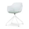 Nolon Nola-Liz Eetkamerstoel Wit - Zacht Groen - Draaibaar - Wit -LeenBakker Winkel 1000168406