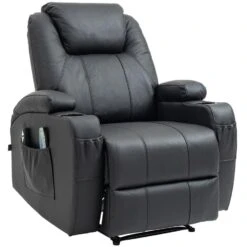 CLP Fauteuil Hepler Zwart Frame - Echt Leer - Zwart