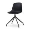 Nolon Nola-Pip Eetkamerstoel Zwart - Draaibaar - Zwart Onderstel -LeenBakker Winkel 1000171052