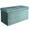 Home Deco Poef Velvet - Opbergbox - Blauw - 76 X 38 Cm -LeenBakker Winkel 1000171593