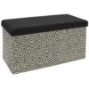 Home Deco Poefje - Opbergbox - Donkerbruin/zwart - 76 X 38 Cm -LeenBakker Winkel 1000171598