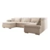 Meubella - Hoekbank Nicoreta - Beige - Teddy Boucle - Links 1 Meubella - Hoekbank Nicoreta - Beige - Teddy Boucle - Links -LeenBakker Winkel 1000173384