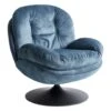NOLVIK - Fauteuil - Donkerblauw - Fluweel 1 NOLVIK - Fauteuil - Donkerblauw - Fluweel -LeenBakker Winkel 1000173999