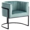 LARVIK II - Fauteuil - Mintgroen - Fluweel -LeenBakker Winkel 1000174027