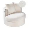 DALBY - Fauteuil - Wit - Bouclé -LeenBakker Winkel 1000174043