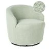 DAVIK - Fauteuil - Lichtgroen - Bouclé 2 DAVIK - Fauteuil - Lichtgroen - Bouclé -LeenBakker Winkel 1000174063