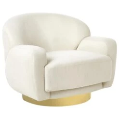LEJRE - Fauteuil - Lichtbeige - Polyester