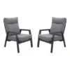 Azoren Loungestoelen Verstelbaar - Set Van 2 - Antraciet -LeenBakker Winkel 1000174254