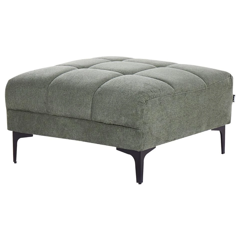 ALNES - Ottomaan - Donkergroen - Stof 3 ALNES - Ottomaan - Donkergroen - Stof