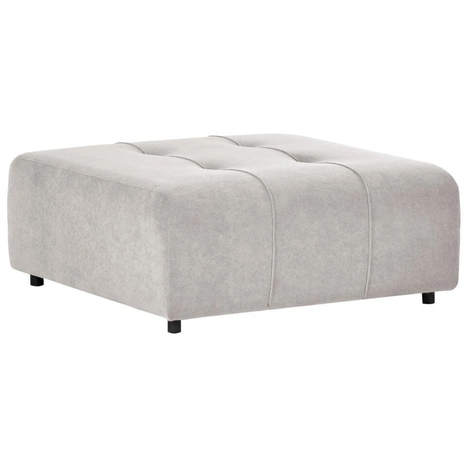 INNVIK - Ottomaan - Lichtgrijs - Polyester 3 INNVIK - Ottomaan - Lichtgrijs - Polyester