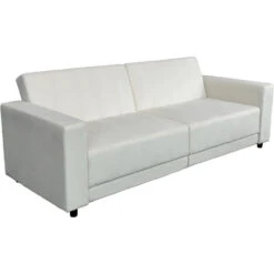 Allie II - Slaapbank 3-zits In Crèmekleurige Fluweel