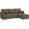 Lindhus - Bank Met Chaise Longue Omkeerbaar In Stof Bruin -LeenBakker Winkel 1000176700