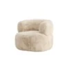 Svea - Sofia Fauteuil - Fake Fur - Off White