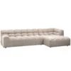 WOOOD Allure Chaise Longue Bank Rechts - Polyester - Naturel
