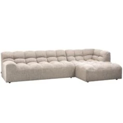 WOOOD Allure Chaise Longue Bank Rechts - Polyester - Naturel