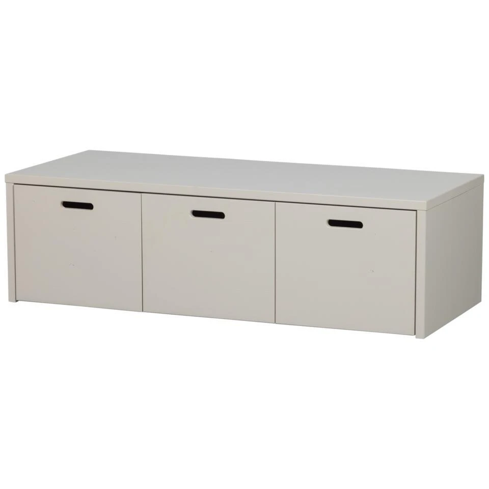 WOOOD Silke Kistbank Met Lades - Grenen - Dust/Grijs - 36x120x50 3 WOOOD Silke Kistbank Met Lades - Grenen - Dust/Grijs - 36x120x50