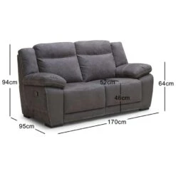 Bank Dean 2-zits - Antraciet -LeenBakker Winkel 10100916 9600