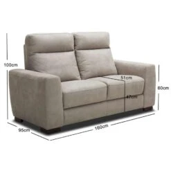 Bank James 2-zits - Lederlook - Zilvergrijs 8 Bank James 2-zits - Lederlook - Zilvergrijs -LeenBakker Winkel 10100936 9600