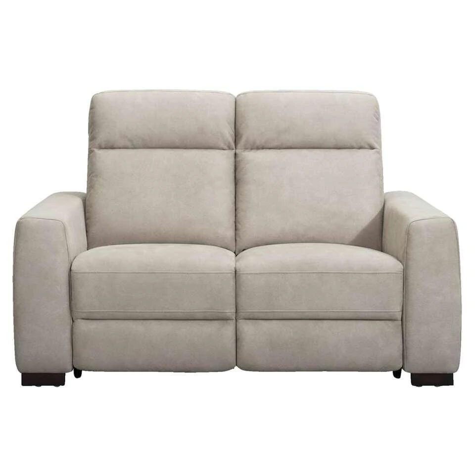 Bank James 2-zits - Lederlook - Zilvergrijs 3 Bank James 2-zits - Lederlook - Zilvergrijs