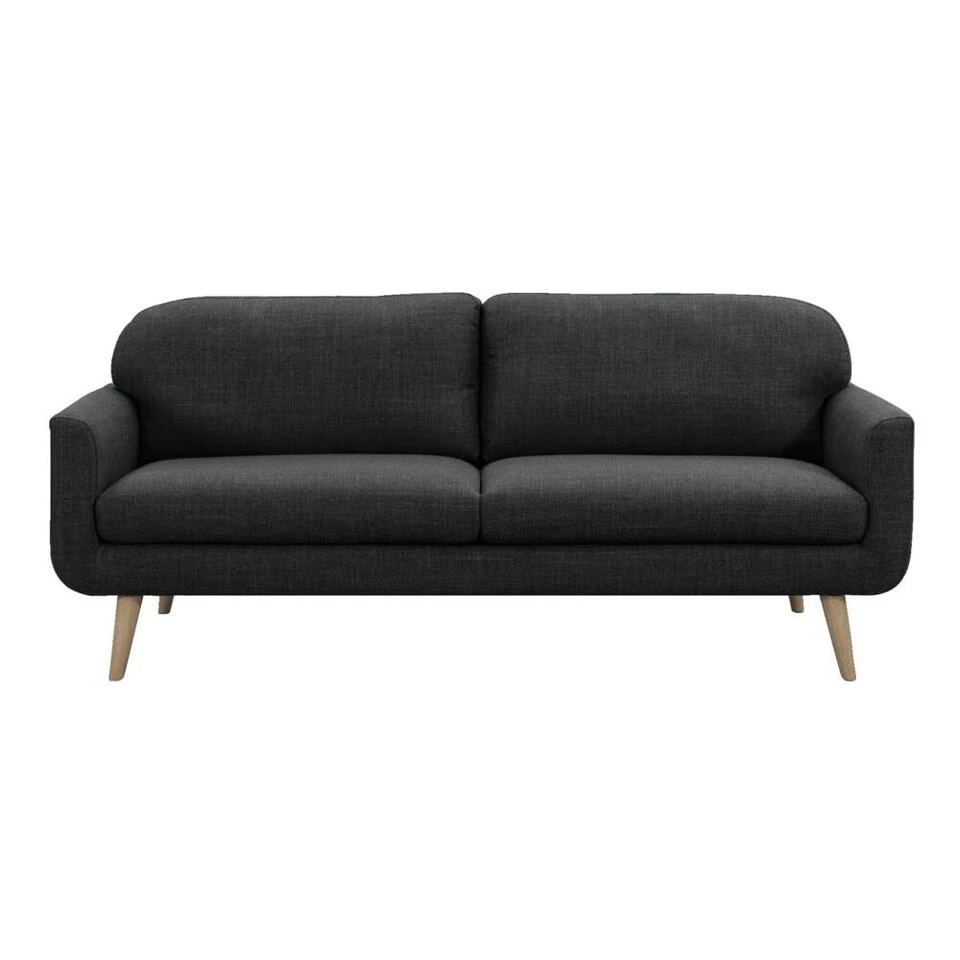 Bank Lilly 3-zits - Antraciet 3 Bank Lilly 3-zits - Antraciet