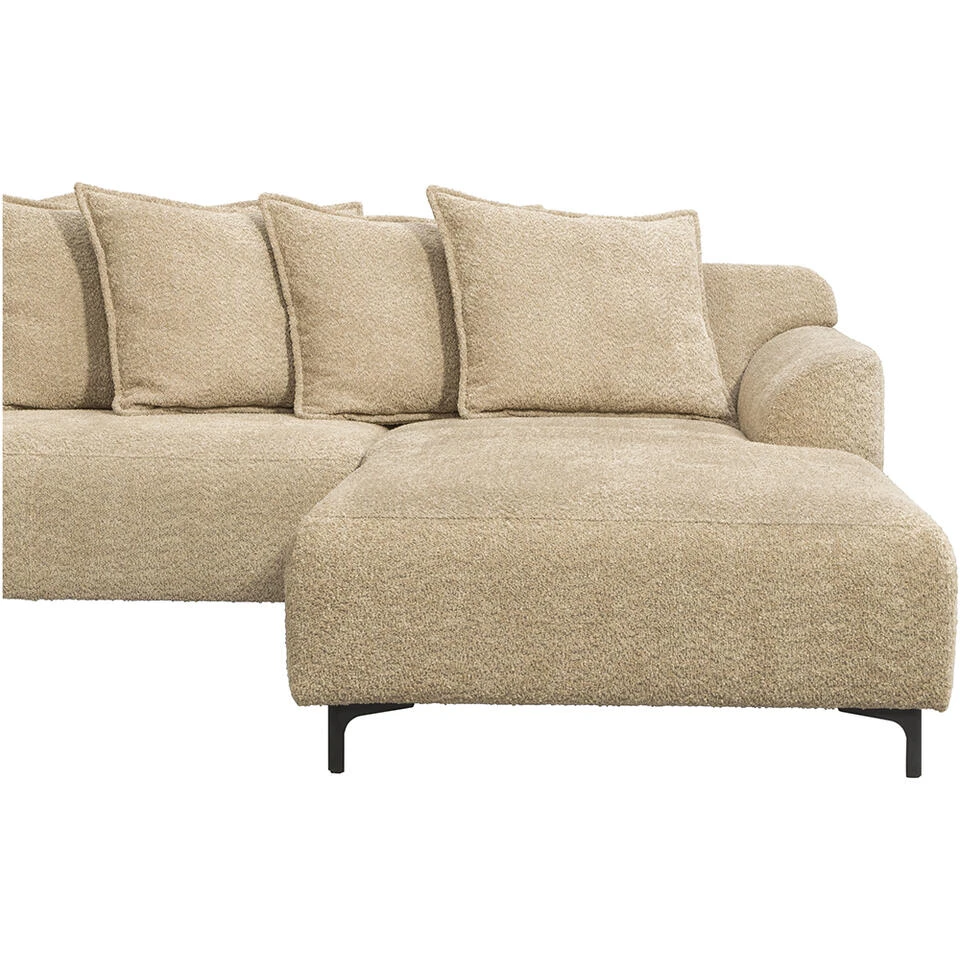Bank Elsa Met Chaise Longue Rechts - Taupe 6 Bank Elsa Met Chaise Longue Rechts - Taupe - Afbeelding 4