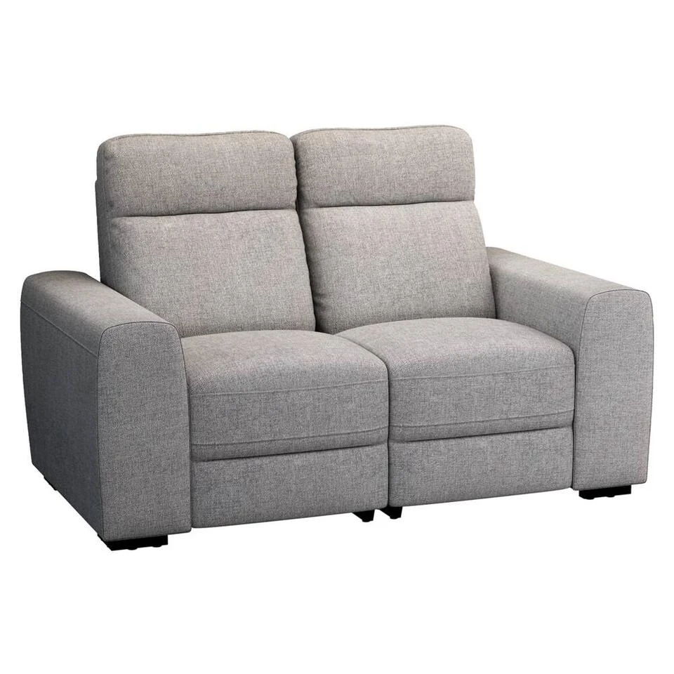 Bank James 2-zits - Stof Belfast - Grijs 4 Bank James 2-zits - Stof Belfast - Grijs - Afbeelding 2