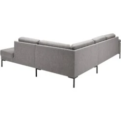 Hoekbank Tom Rechts - Monza - Grijs -LeenBakker Winkel 10101471 0800