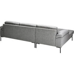 Bank Tom Met Chaise Longue Links - Monza - Grijs -LeenBakker Winkel 10101481 0810