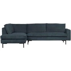 WOOOD Hoekbank Arwin Links - Staalblauw