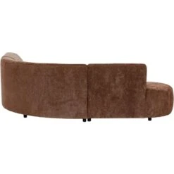 Hoekbank Luna Rond - Stof Rebel - Terracotta -LeenBakker Winkel 10108045 0900