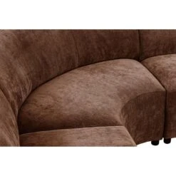 Hoekbank Luna Rond - Stof Rebel - Terracotta -LeenBakker Winkel 10108045 9002