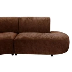 Hoekbank Luna Rond - Stof Rebel - Terracotta -LeenBakker Winkel 10108045 9003