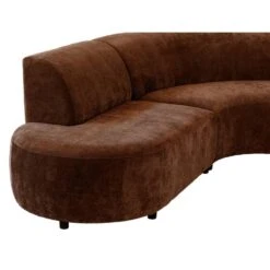 Hoekbank Luna Rond - Stof Rebel - Terracotta -LeenBakker Winkel 10108045 9004