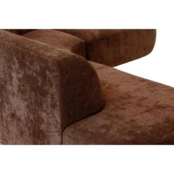 Hoekbank Luna Rond - Stof Rebel - Terracotta -LeenBakker Winkel 10108045 9005