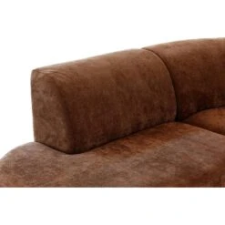 Hoekbank Luna Rond - Stof Rebel - Terracotta -LeenBakker Winkel 10108045 9006