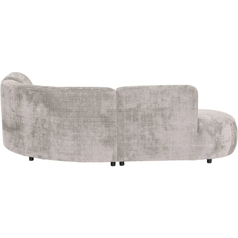 Hoekbank Luna Rond - Stof Cremona - Beige 5 Hoekbank Luna Rond - Stof Cremona - Beige - Afbeelding 3