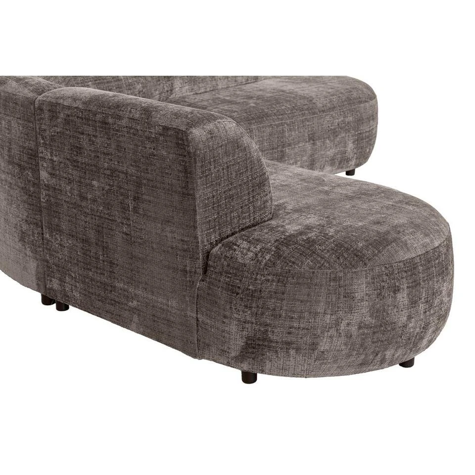 Hoekbank Luna Rond - Stof Cremona - Taupe 10 Hoekbank Luna Rond - Stof Cremona - Taupe - Afbeelding 8