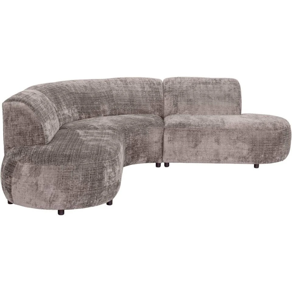 Hoekbank Luna Rond - Stof Cremona - Taupe 3 Hoekbank Luna Rond - Stof Cremona - Taupe