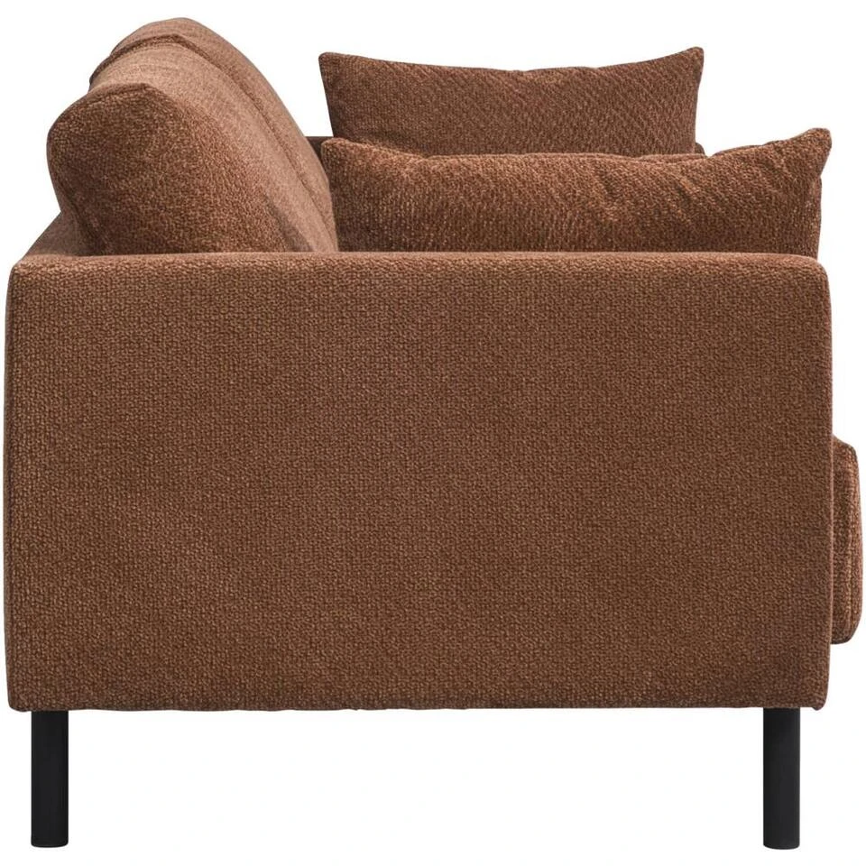 Bank Siem 2,5-zits - Stof Egon - Terracotta 6 Bank Siem 2,5-zits - Stof Egon - Terracotta - Afbeelding 4