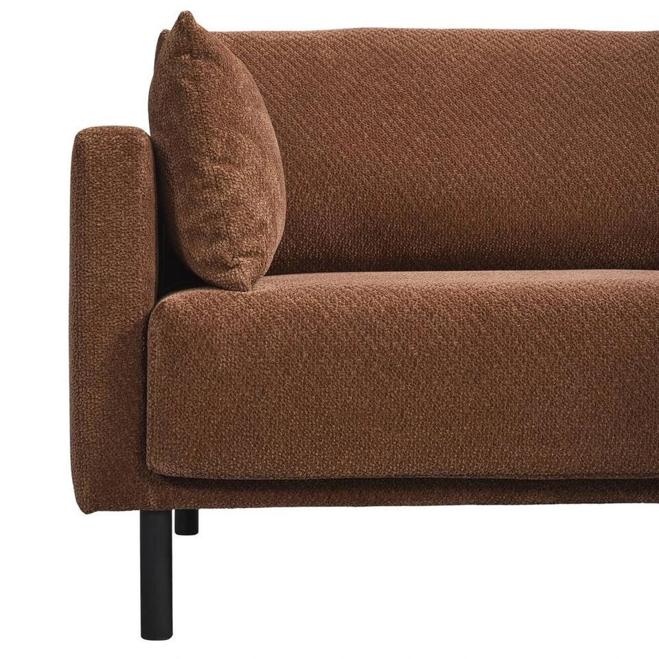 Bank Siem 2,5-zits - Stof Egon - Terracotta 8 Bank Siem 2,5-zits - Stof Egon - Terracotta - Afbeelding 6