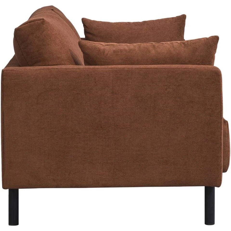 Bank Siem 2,5-zits - Ribstof Fjord - Terracotta 6 Bank Siem 2,5-zits - Ribstof Fjord - Terracotta - Afbeelding 4