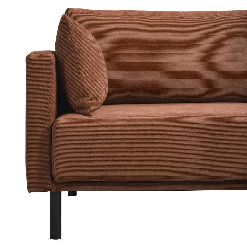 Bank Siem 2,5-zits - Ribstof Fjord - Terracotta 8 Bank Siem 2,5-zits - Ribstof Fjord - Terracotta - Afbeelding 6