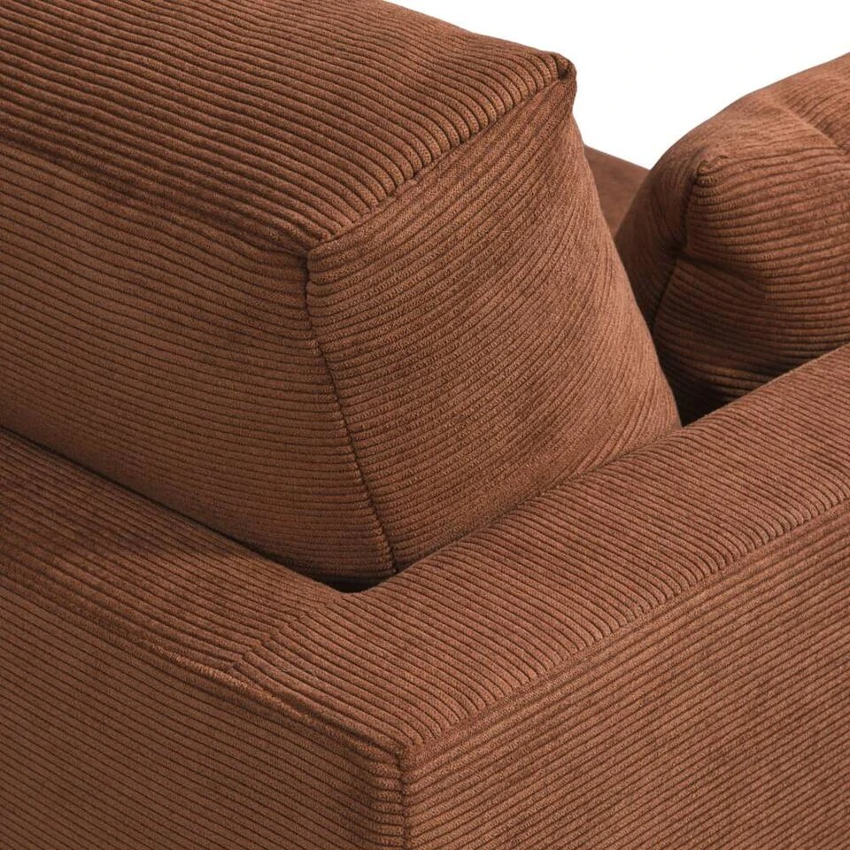 Bank Siem 2,5-zits - Ribstof Fjord - Terracotta 12 Bank Siem 2,5-zits - Ribstof Fjord - Terracotta - Afbeelding 10