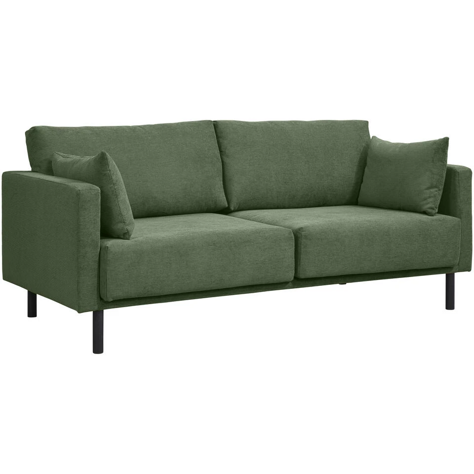 Bank Siem 2,5-zits - Ribstof Fjord - Groen 4 Bank Siem 2,5-zits - Ribstof Fjord - Groen - Afbeelding 2