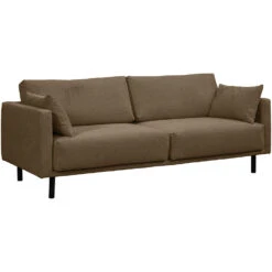 Bank Siem 3-zits - Stof Egon - Bruin -LeenBakker Winkel 10108089 0300