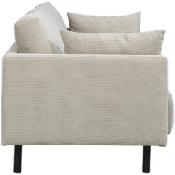 Bank Siem 3-zits - Ribstof Fjord - Beige -LeenBakker Winkel 10108092 8000