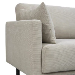 Bank Siem 3-zits - Ribstof Fjord - Beige -LeenBakker Winkel 10108092 9003