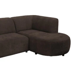 Hoekbank Luna Rechts - Stof Rebel - Bruin -LeenBakker Winkel 10108120 9001