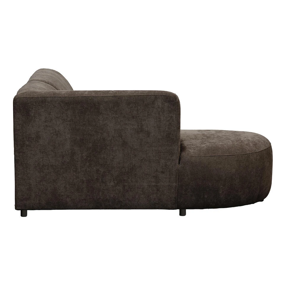 Hoekbank Luna Links - Stof Rebel - Bruin 6 Hoekbank Luna Links - Stof Rebel - Bruin - Afbeelding 4