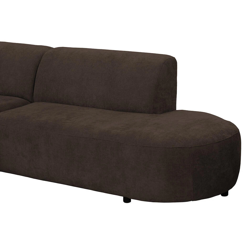 Hoekbank Luna Links - Stof Rebel - Bruin 10 Hoekbank Luna Links - Stof Rebel - Bruin - Afbeelding 8